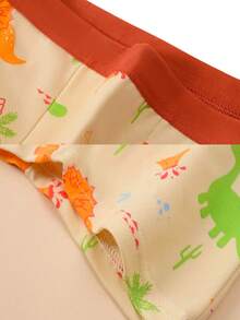 Set 8 buah celana boxer anak laki-laki, motif dinosaurus dan buaya yang lucu, bahan elastis lembut dan nyaman, cocok untuk pemakaian sehari-hari anak laki-laki. - MultiWarna - View 8