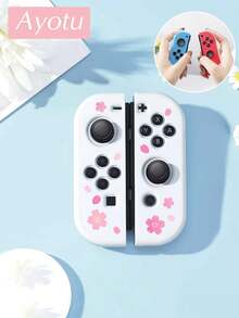 Ayotu Compatible With Switch/Switch OLED/Switch Lite Sakura & Petal Pattern Game Console Shell And Accessories, Package Includes Protective Case, Storage Bag, Dock Shell, Controller Protective Sleeve And Other Multiple Style Accessories To Choose From, Autumn Romance, Back To School Gift/Birthday Gift/Anniversary Gift. - View 10