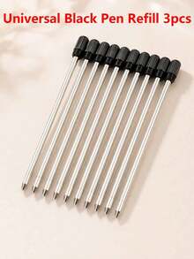3/1pc Shiny Rhinestone Diamond Ballpoint Pen, Elegant Luxury Metal Barrel Crystal Top Smooth Writing Pen, Wedding Bridesmaid Gift, Office Desk Dorm Campus Stationery School Supplies - Multiple Styles - View 10