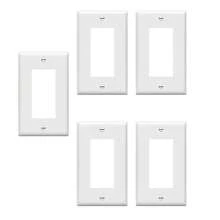 5PCS Decorative Receptacle Wall Plate, 1-Gang Standard Size Outlet Decorator Cover, Polycarbonate Dual Port Faceplates Covers, Screws Included - 5PCS - View 8