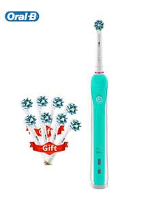Oral-B Pro600 3D Electric Toothbrush Intelligent Pressure Control 2-Minute Timer 30-Second Interval Reminder IPX7 Waterproof - Multicolor - View 7