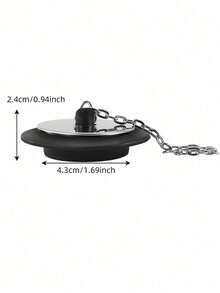 1pc Silicone Bathtub Stopper, Sink Drain Plug For Washbasin, Mop Sink, Laundry Tub, Drain Hole Stopper - A - View 9