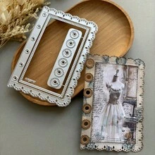 1pc Lace Metal Cutting Die - Suitable For Scrapbooking Embossing, Durable Handmade Craft Tool, DIY Handmade Greeting Cards, Envelopes, Journals And Photo Albums - Loose-leaf - View 11