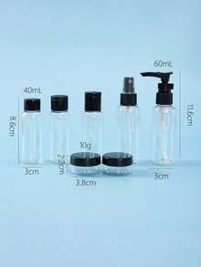 10g Travel Split Bottle, Mask Foam Bottle, Cream Jar, Cosmetic Foundation Bottle, Transparent 10ml Plastic Small Box, Suitable For Travel - Pink - View 2