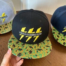 MESHUOKAI Unisex Black Printed Baseball Cap, 400 Speed Limit Embroidered Flat Brim Adjustable Snapback Hat, Hip Hop Street Style Adjustable Cap, Autumn/Winter - Multicolor - View 4