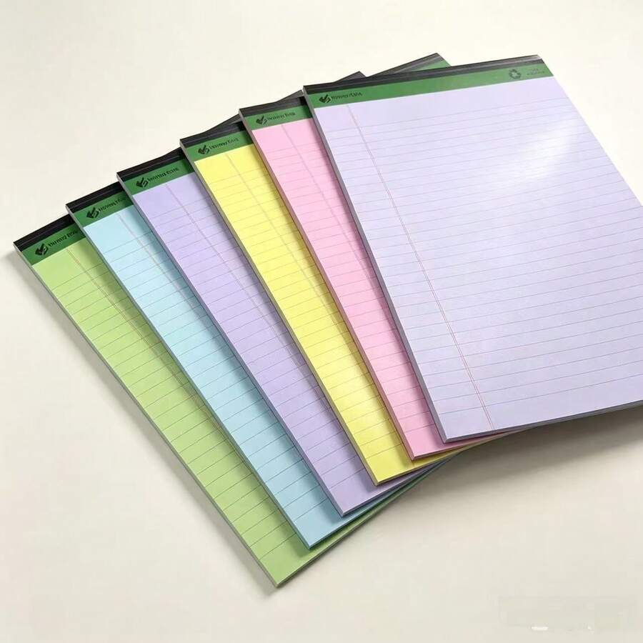 A3 Memo Pad, 28.5cm*20.5cm. 52 Sheets Per Book, Tear-Off Memo Pad, Notebook, Minimalist Aesthetic Memo, Color-Block Scratch Paper Writing Pad, Suitable For Drafts, Lists, Letters, Back To School, Students, Suitable For School, Office, School Supplies - One Size - View 1