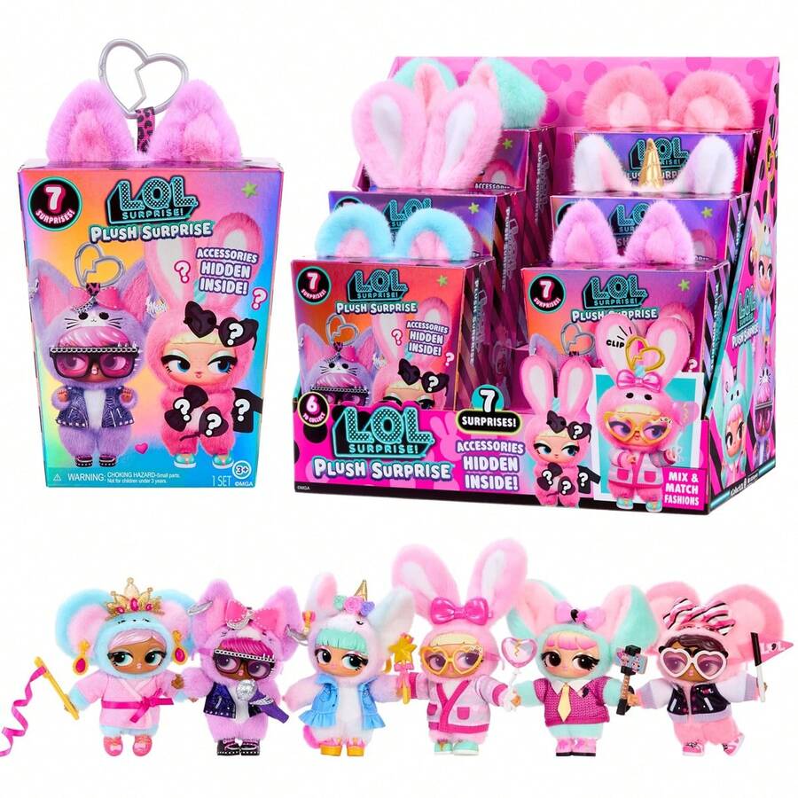 L.O.L.SURPRISE! (1 Hộp mù ngẫu nhiên) Búp bê bông L.O.L. Surprise! Pup-Tart – 7 bất ngờ với thời trang và phụ kiện ẩn, móc khóa tháo rời được, đồ chơi sưu tập cho trẻ từ 14 tuổi trở lên - Nhiều màu - Xem 1