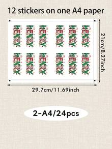Custom Christmas Name Stickers, Personalized Holiday Letter Decals, Customized Gift Wrap Labels, Customizable Name Stickers For Presents, Christmas Party Decor, Xmas Label Sticke, Holiday Envelope Seals, Holiday Gift Tags 2026,Christmas Gift Stickers - Style B - View 11
