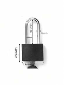 Metal Small Padlock With 2 Keys, Small Combination Lock, No Assembly Required, Waterproof, Luggage Lock With Keys, Small Luggage Padlock, Metal Key Padlock, Suitable For Luggage, Pencil Case, Backpack, Travel Accessories, School Locker, Sports Locker, Fence, Toolbox, Suitable For Graduation, Back To School, Teacher's Day Gift - Multicolor - View 8