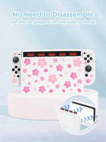 Ayotu Compatible With Switch/Switch OLED/Switch Lite Sakura & Petal Pattern Game Console Shell And Accessories, Package Includes Protective Case, Storage Bag, Dock Shell, Controller Protective Sleeve And Other Multiple Style Accessories To Choose From, Autumn Romance, Back To School Gift/Birthday Gift/Anniversary Gift. - View 9