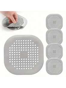 10/30/50/60/100pcs Premium Disposable Drain Filter, Effectively Blocks Hair And Pests, Suitable For Toilet, Bathroom Sink And Floor Drain, Durable And Easy To Install, Quickly Maintain Drainage System - White - View 11