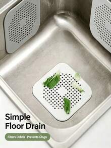 Multi-Piece Silicone Hair Catcher And Drain Stopper, Suitable For Bathtub And Shower, Prevents Clogging And Odor, Sink Anti-Clog Filter, Bathtub Shower Drain Stopper, Drain Cover, Sewage Filter, Bathroom Hair Collector, Kitchen Bathroom Home Supplies - View 1