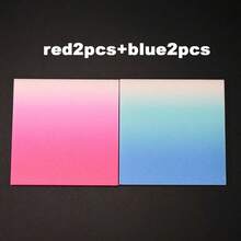 Pink-Blue Gradient Shiny Transparent Self-Adhesive Sticky Notes, Glossy Waterproof, Residue-Free, Transparent Bookmarks Notebook Stickers, Graduation Season Back To School Gift School Supplies - one-size - View 14