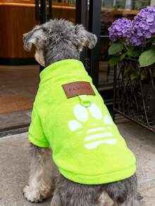 Comfortable And Cute Pet Clothing With Footprint Patterns, Plush Base Sweater That Can Be Pulled When Going Out. Hoodies Suitable For Daily Walking Of Cats And Dogs, With Multiple Colors To Choose From - Multicolor - View 30