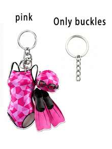2D Flat Swimming Suit Theme Acrylic Keychain, Exquisite Gift, Suitable For Backpack And Car Key Decoration, Holiday Party Decoration, Perfect Gift For Creative Keychain Enthusiasts, Back To School Season Gift - Multicolor - View 10