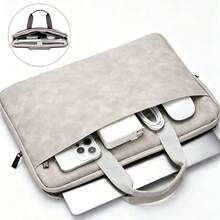 Premium Faux Leather Laptop Sleeve - Durable, Full-Open Design, Fits 13-14 Inch Devices - Ideal For Daily Office Use, Stylish And Fashionable, Essential For Back To School Laptop Bag School Supplies - 13-14Inches - View 32