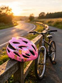 1 Piece Protective Sports Helmet With Adorable Deer Print Pattern, Lightweight & Durable Shell, Custom Adjustable Circumference, Removable Detachable Inner Lining, Gift For Outdoor Cycling, Skateboarding And Roller Skating Sports - Multicolor - View 8
