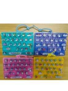 1 buah Gantungan Kunci/Liontin Keycap Keyboard 26 Tombol Motif Domba & Anjing, Penguat Suasana Hati dan Pereda Stres, Suara Jernih, Anti-Stres - MultiWarna - View 5
