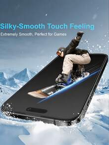 4Pcs Matte Anti Peeping Ceramic Film Anti Glare And Anti Fingerprint Mobile Phone Screen Protector Compatible With IPhone 18 Pro Max 17 And More Models Full Coverage Explosion Proof And Scratch Resistant Protective Film Soft Film - Black - View 6