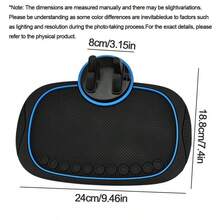 1pc Car Phone Holder Multi-Function Phone Mount Navigation Dashboard Center Console Fixed New 360° Rotating Red/Blue/White Edge Multiple Colors Available - A - View 8