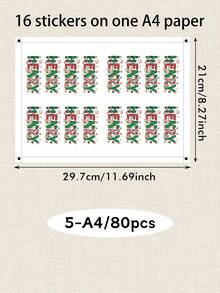 Custom Christmas Name Stickers, Personalized Holiday Letter Decals, Customized Gift Wrap Labels, Customizable Name Stickers For Presents, Christmas Party Decor, Xmas Label Sticke, Holiday Envelope Seals, Holiday Gift Tags 2026,Christmas Gift Stickers - Style B - View 9