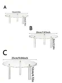 Clear Acrylic Cupcake Stand Transparent Dessert Display Rack For Wedding Party Gathering Table Decor - Clear - View 13