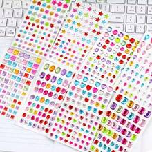 880pcs Rhinestone Jewelry Stickers, Self-Adhesive Acrylic DIY Handmade Decoration Rhinestone Stickers, Children Wall Stickers, Children Handmade, Large Stickers, Girls Wall Stickers - Acrylic Diamond Sticker - View 5