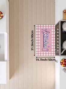 DAJIANG 1pc Pink Kitchen Runner Rug, Suitable For Bathroom, Kitchen, Outdoor, Hallway, Bedroom, Living Room, Machine Washable Easy To Clean Non-Slip Floor Mat, Bedroom Decor Rug Accessory - Multicolor - View 15