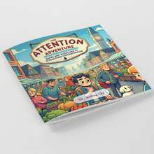 Attention Adventure Activity Notebooks, Concentration Games And Observation Exercises With Animal World, Space Exploration, City Life, Holiday Scenes And Park Activities For Focus Training And Screen-Free Learning - Attention Adventure Notebooks - View 16