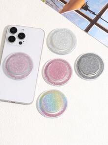 Glitter Magnetic Phone Grip For MagSafe, Sparkle Bling Phone Holder, Collapsible Rotatable Magnetic Phone Socket, Cute Glitter Phone Stand GripTok Compatible With Iphone MagSafe Compatible Smartphones - Multicolor - View 1
