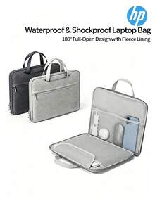 HP Laptop Briefcase, Laptop Storage Bag, Multi-Functional Storage, Work-Ready, Wear-Resistant And Waterproof Fabric - View 1
