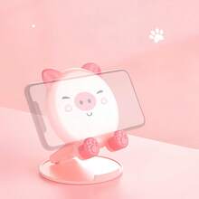 Cute Cartoon Phone Stand, Desktop Folding Tablet Holder, Portable Adjustable Slouchy Bracket, Suitable For Phone/ Video Watching, Live Streaming, Binge Watching, Desktop Storage Stand - A - View 4