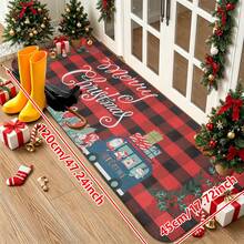 1/2/3pcs Christmas Theme Kitchen Rugs, Flannel Kitchen Rugs, Soft Comfortable Absorbent Non-Slip Machine Washable With Backing, Multi-Functional Home Floor Mats Suitable For Doorway, Living Room, Bedroom, Kitchen, Dining Room, Bathroom, Laundry Room, Entryway And Christmas Holiday Decoration - Multicolor - View 16