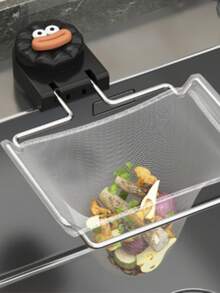 1pc Strainer Rack + 50pcs Mesh Bags, Kitchen Suction Cup Strainer Rack, High-Quality Kitchen Sink Strainer Filter, Dishwashing Filter, Strainer Rack, Cloth Rack, Kitchen Storage And Organization, Filter Kitchen Waste, Leftovers And Household Trash. Ideal For Kitchen Cleaning, Home Organization And Thanksgiving Gift. - View 10