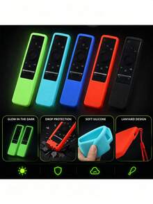 Silicone Protective Case Compatible With Samsung TV Remote Control, Compatible With BN59-01199F Remote, Smart TV Remote Control Protective Cover - View 2