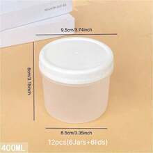 2/10/12-Pack(Jars+Lids)Multi Capacity Lunch Bowl Containers With Lids-Storage Jars For Yogurt,Overnight Oats,Meal Prep-Microwave And Dishwasher,Meal Prep Containers,Oatmeal Yogurt Breakfast Cups,Lunch Boxes,Large Capacity Portable Plastic Stor - Clear - View 31