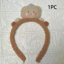 1pc Women's Cartoon Animal Plush Headband, 3D Animal Design Hair Accessory For Autumn/Winter, Suitable For Daily Wear - Multicolor - View 13