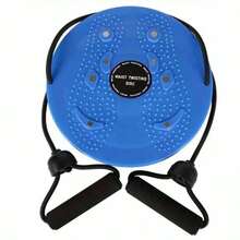 1pc 25cm/9.84in Waist Twisting Disc With Resistance Band, Foot Massage Board, For Waist Training, Body Shaping, Fitness - Multicolor - View 10
