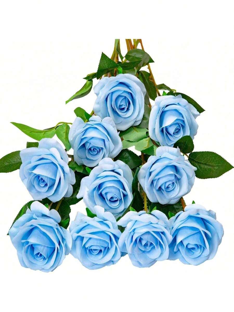 1/5/10/12/20 Pcs Blue 20-Inch Valentine's Day Gift Flowers Artificial ...