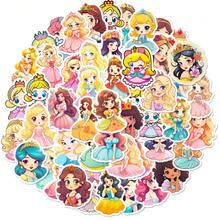somoving 50 buah Stiker Putri Bergaun Kartun untuk Anak TK, Mainan Menggambar untuk Anak Perempuan, Stiker Putri Cantik - MultiWarna - View 6