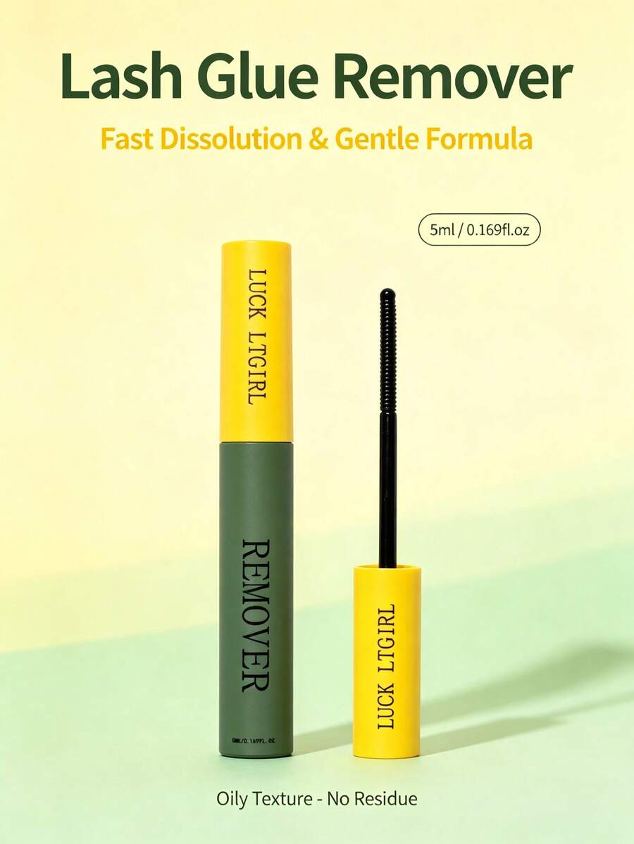 LUCK LTGIRL 5ml 睫毛膠卸除液,透明睫毛膠卸除液,旅行便攜尺寸,快速輕鬆卸除假睫毛,適合所有場合 - 無色 - 查看 1