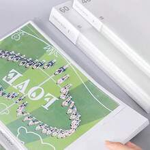 A4 Transparent 20-Page Document Folder, Large Capacity Insertable File Organizer, Storage For Test Papers, Archives, Receipts, Student Office Document Storage And Organization Tool - A4 Document Folder - View 6