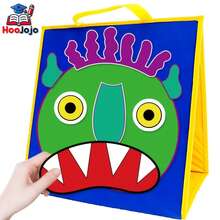 hoojojo 8Pcs Felt Storytelling Set, "Go Away, Big Green Monster!" Story Theme, Storytelling Performance Props, Montessori Learning Activity, Reading Game, Teacher Storytelling Teaching Aid, Parent-Child Interactive Game, Classroom & Home Use - Multicolor - View 2