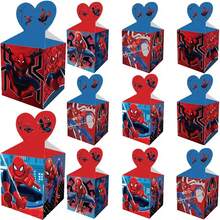 Disney 12pcs Creative Spider-Man Gift Boxes, Birthday Party Favor, Paper Folding Novelty Desktop Decor, Perfect Party Gift, Fan Holiday Gift - Multicolor - View 3