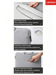 Lenovo LT14 Laptop Sleeve Bag, Slim Lightweight Water-Resistant, Shockproof Wear-Resistant Computer Bag, Business Office Travel Inner Sleeve - View 5