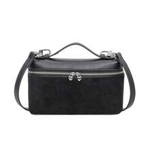 New Hand-Held Box Bag, Minimalist Style Shoulder Crossbody Bag - Black - View 7
