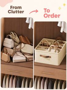 Space-Saving Wardrobe Storage Box, Can Store Dresses, Pants, Underwear, Accessories, Stationery, Documents & Miscellaneous Items - Multicolor - View 11