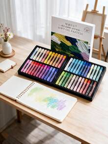 12/24/36/48pcs Vibrant Oil Pastel Set, Rich And Smooth Texture, Suitable For Artists, Beginners And Students, Applicable For Painting, Sketching And Mixed Media Art, Inspiring Creativity, Summer Colored Pencils Oil Pastels - Sets - View 6