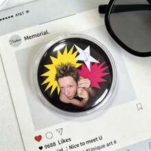 CORTI/S Korean Boy Band Cartoon Peripheral Cute Glossy Badge Backpack Charm Brooch, Suitable For Daily Wear, Collection Display, Holiday Birthday Decoration Gift - Multicolor - View 9