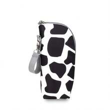 1pc Baby Bottle Insulation Bag, Suitable For Outdoor Travel And Daily Use - Black and White - View 5